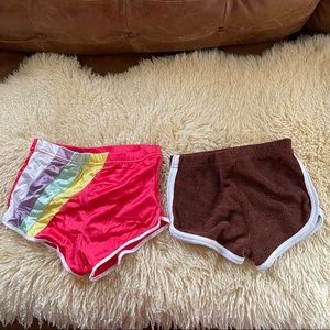 2 pairs vintage booty shorts